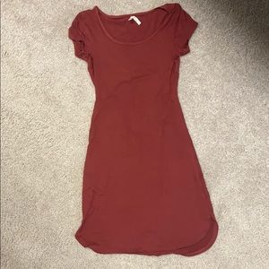 Burgundy  Bodycon Dress